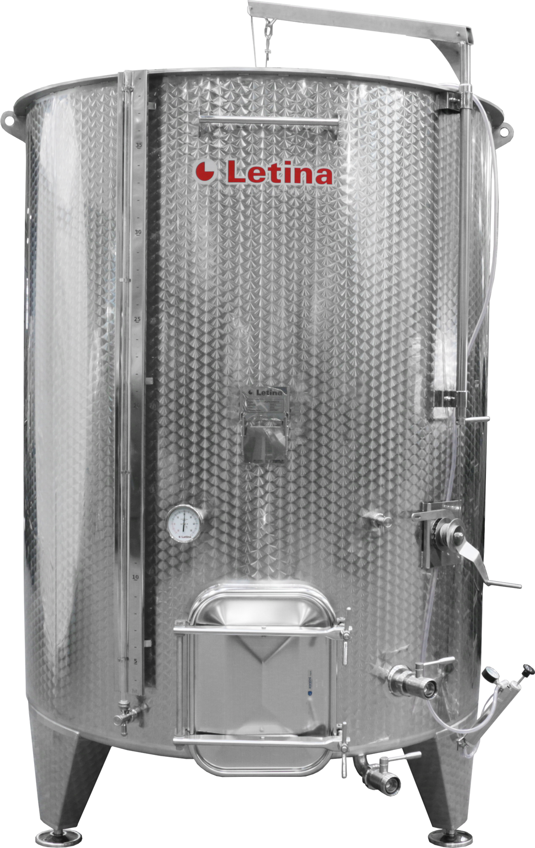 Ståltank med kylmantel, för jämnare resultat.