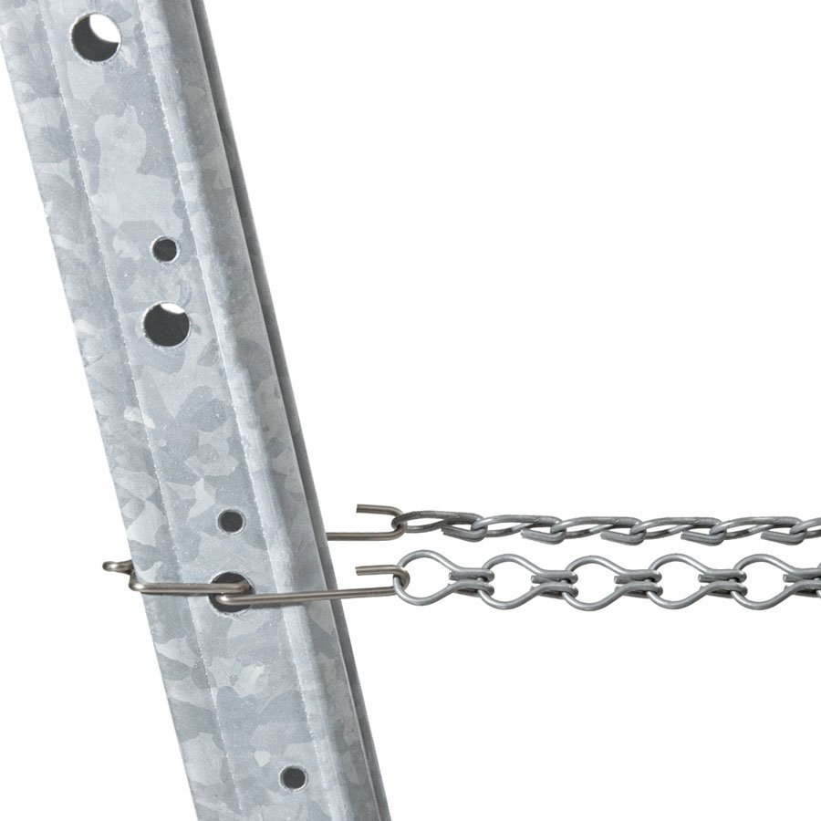 Kedja för fäste av tråd i ändstolpe (12 st)