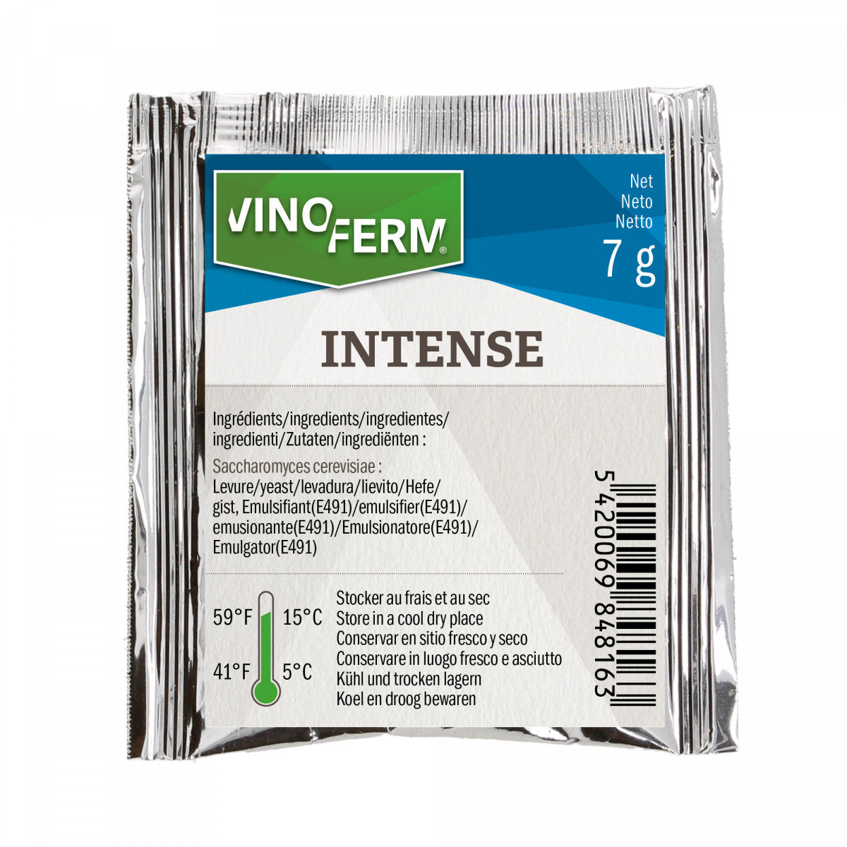 Torkad vinjäst Intense 7g från Vinoferm