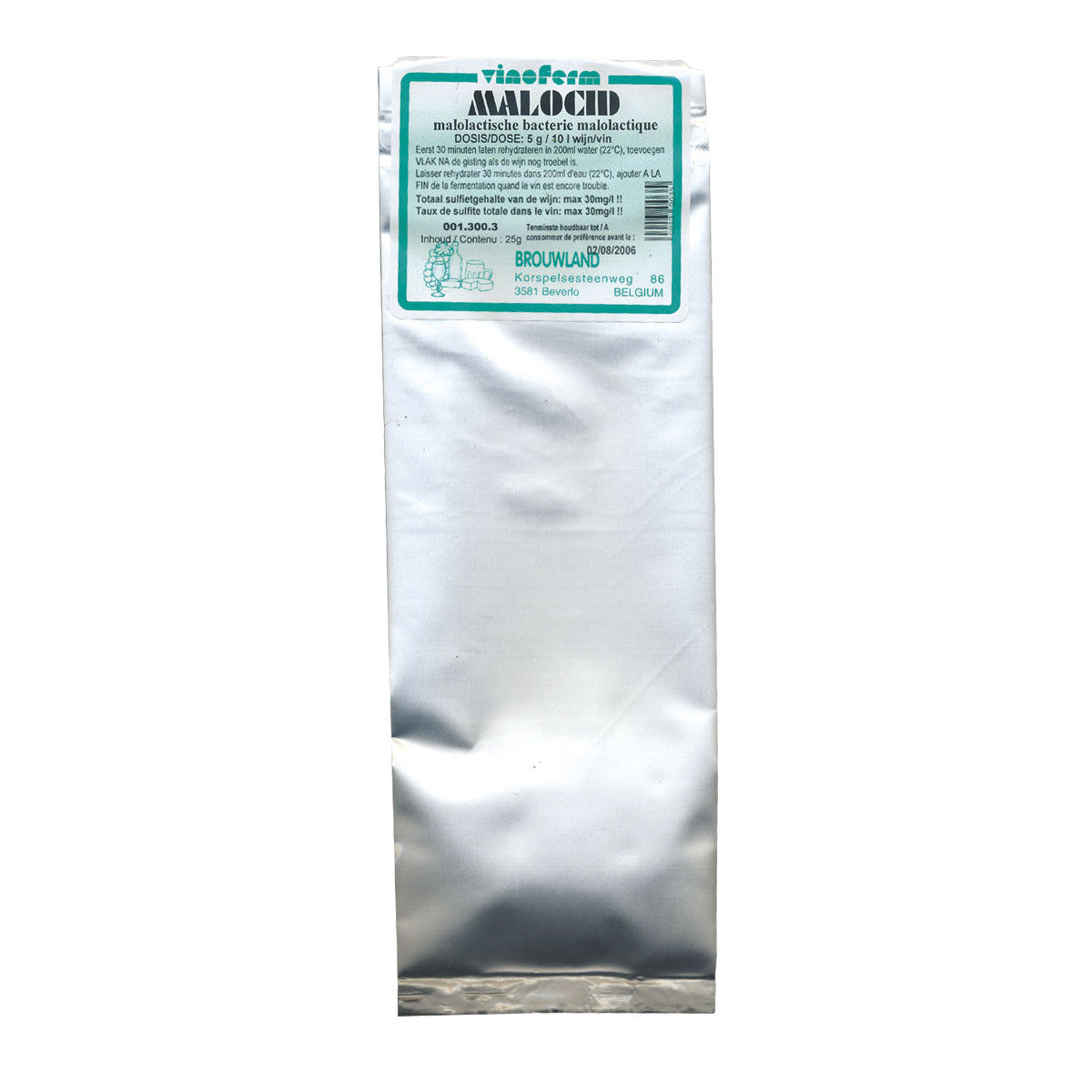 Malocid Malolaktiska bakterier 25 gram för 50 liter