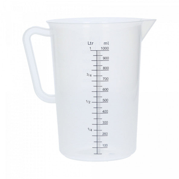 Måttbägare i polypropen graderad 1000 ml