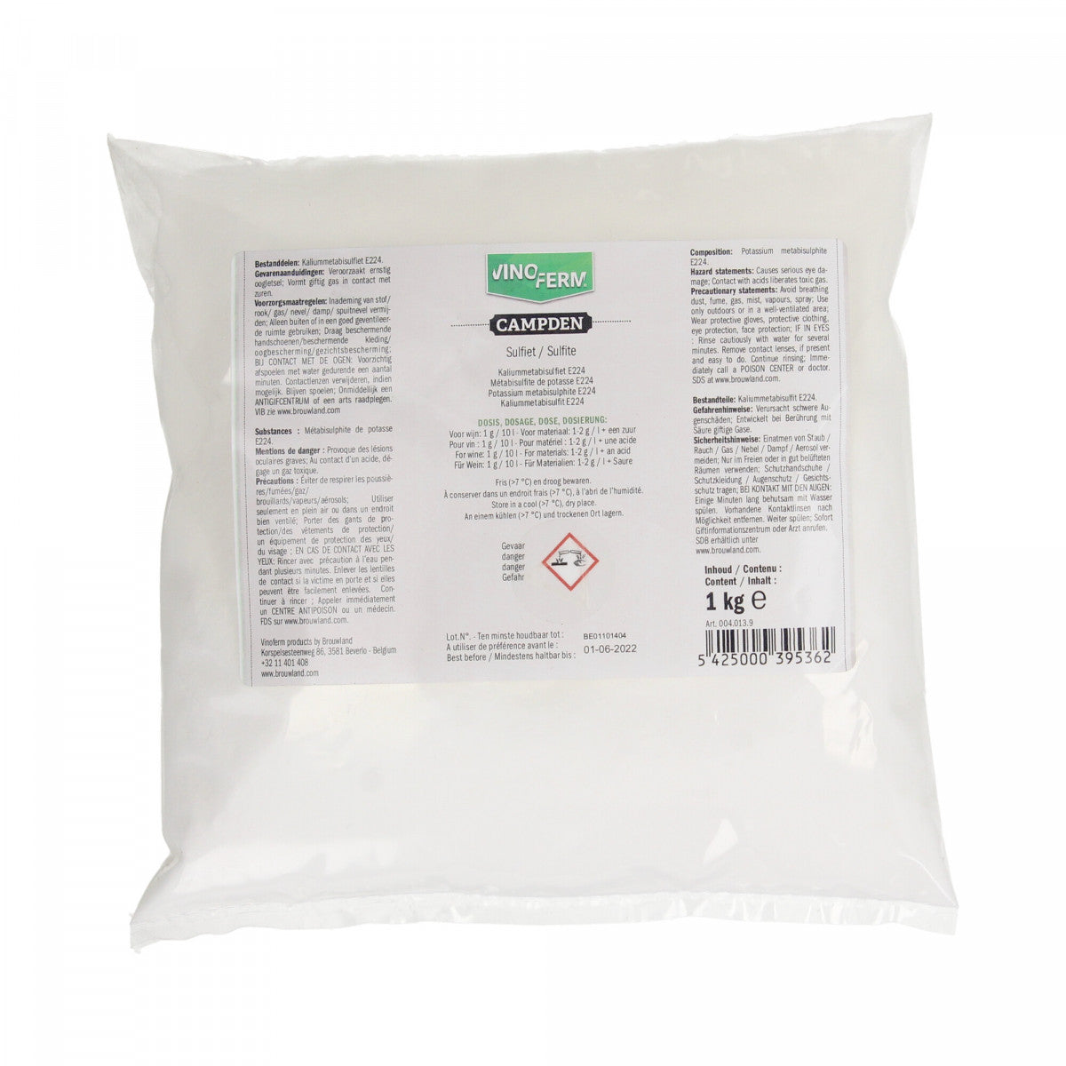Kaliumsulfit Vinoferm campden 1 kg