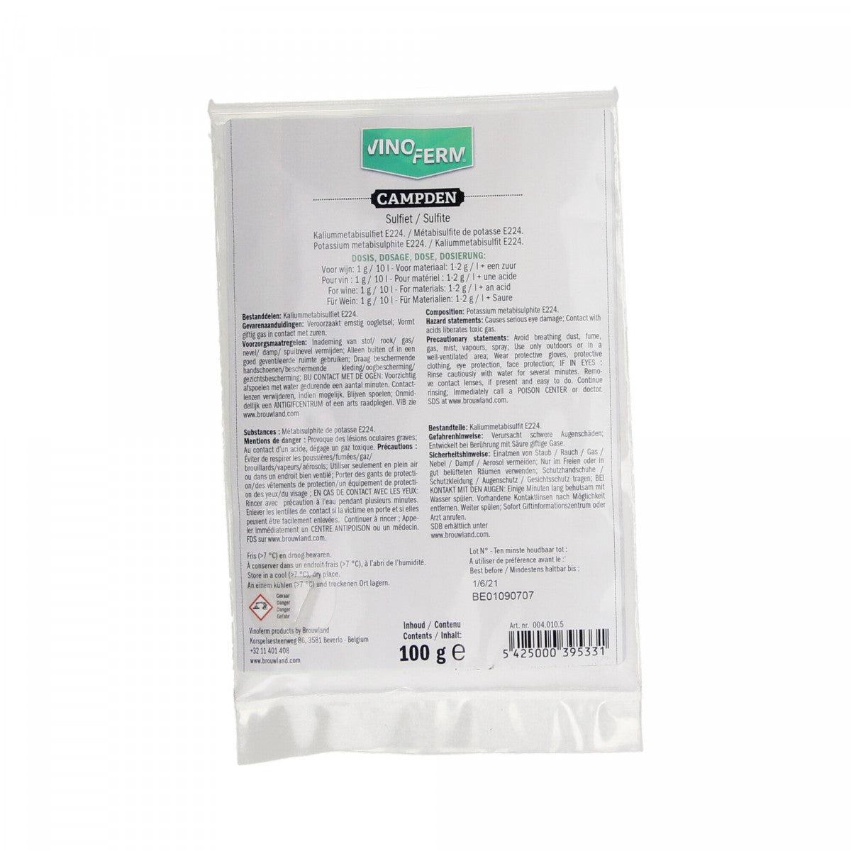 Kaliumsulfit Vinoferm campden 100 g