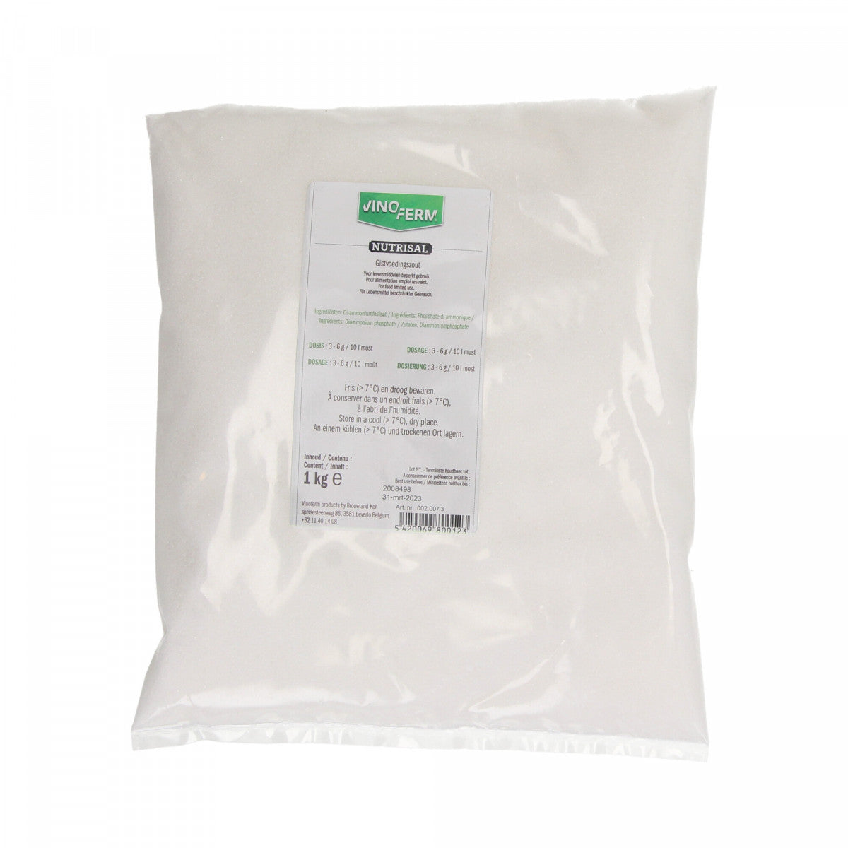 Jästnäring Vinoferm nutrisal 1kg