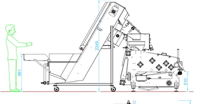 Hel processlinje för frukt