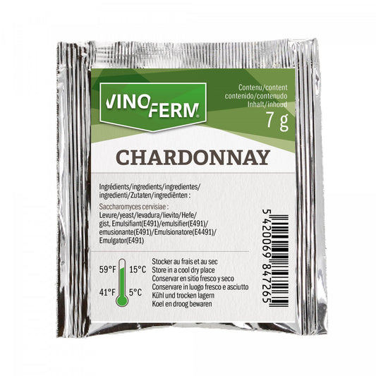 Torkad vinjäst Chardonnay 7g från Vinoferm