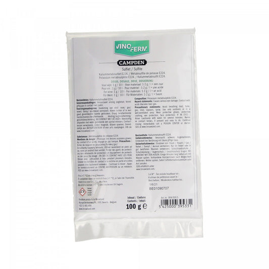 Kaliumsulfit Vinoferm campden 100 g